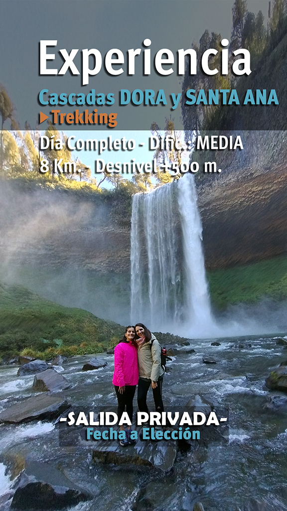 EXPERIENCIA TREKKING CASCADAS DORA Y SANTA ANA