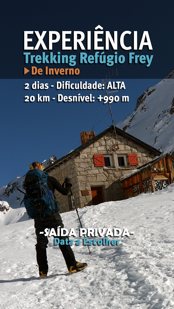 PORTUGUES TREKKING DE INVERNO REFUGIO FREY p