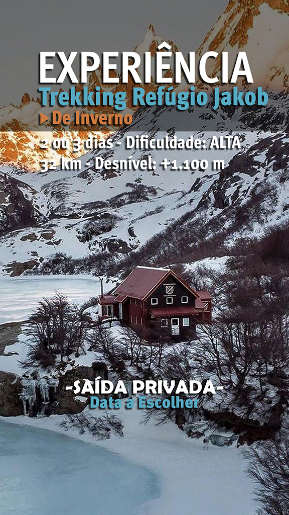 PORTUGUES TREKKING DE INVERNO REFUGIO JAKOB P