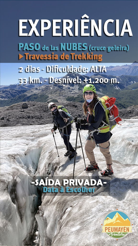 PORTUGUES TRAVESSIA PASO DE LAS NUBES CRUCE GELEIRA